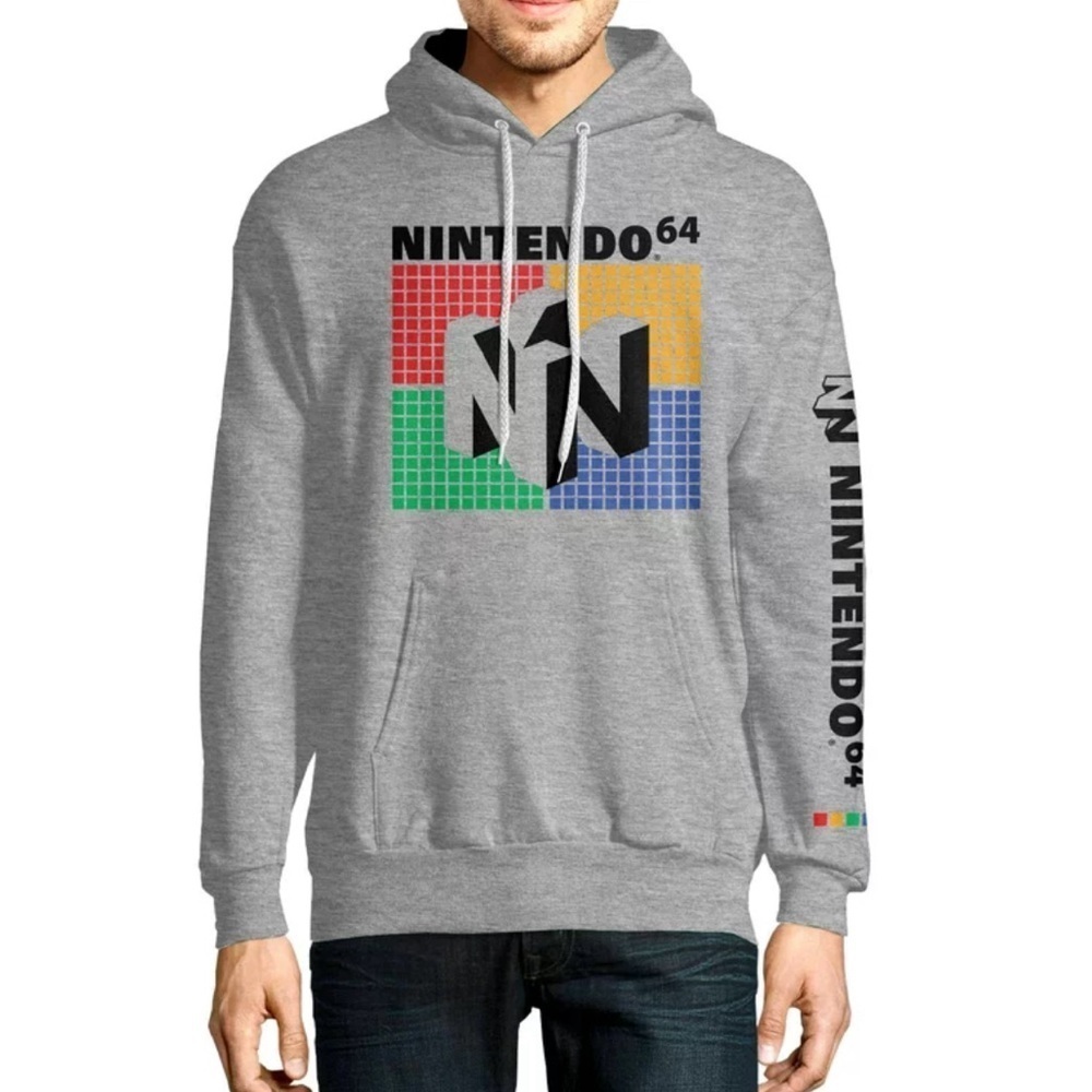Nintendo Nintendo 64 Logo Pullover Hoodie XL